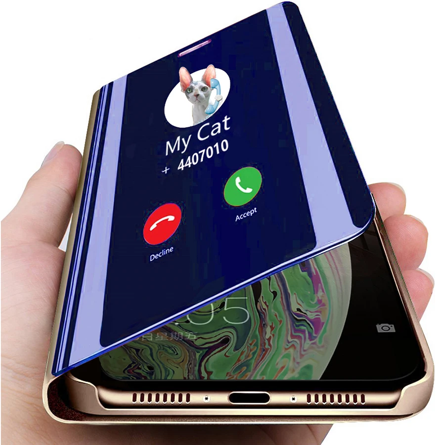 Новейшее Зеркало чехол для iPhone 11 Pro Max телефона с подставкой Чехлы iPhone11 iPone