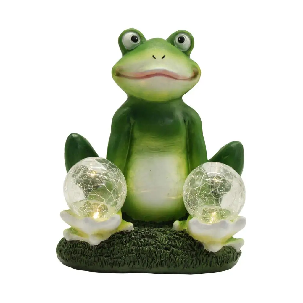 

Garden Frog Statue Courtyard Decoration Art Garden Statues Porch