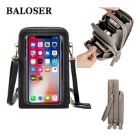 baloser women crossbody wallets long shoulder bags multifunctional mobile phone pocket bag female handbag