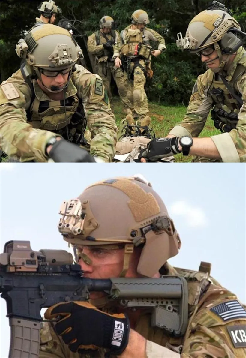 

Genuine Original Enhanced Tactical helmet Army combat Fast counter Military Head protection War Game Airsoft Paintball equipment