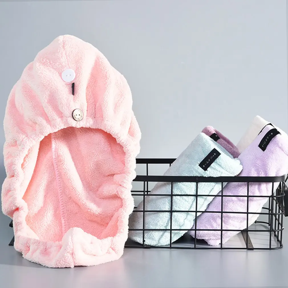

Microfiber Hair Towel Wrap Soft Hair Turban For Drying Wet Hair Easy Twist Hair Towels Cleanse Bundle Dry Hair Cap