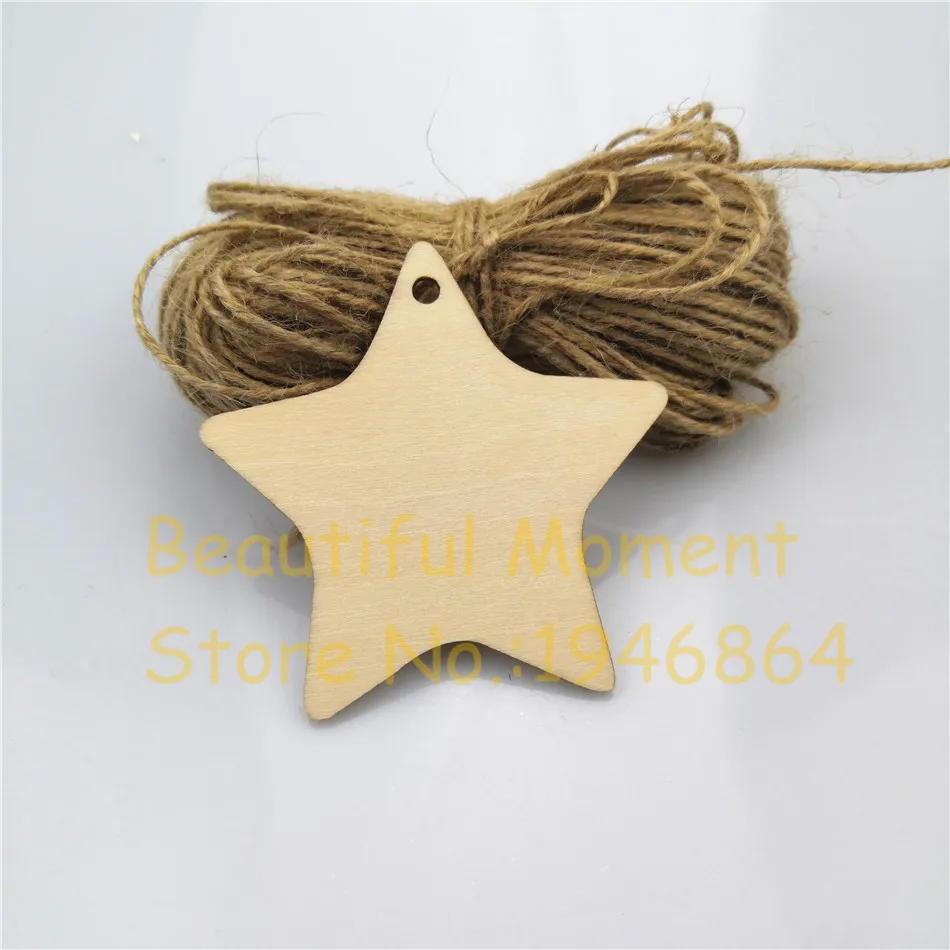 50X Новое поступление Деревянная звезда дизайн лазерная резка модная деревянная