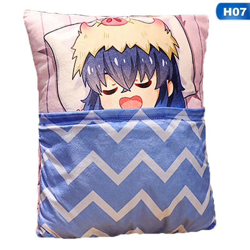 

Cartoon Pillow Anime Demon Slayer Kimetsu No Yaiba Kamado Tanjirou Nezuko Inusuke Sleep Stuffed Soft Plush Pillow Cushion