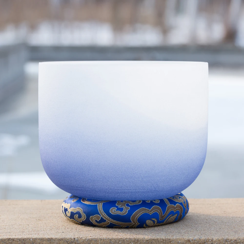 9 дюймовая полуцветная чакра третий глаз с кварцевым кристаллом для пения +