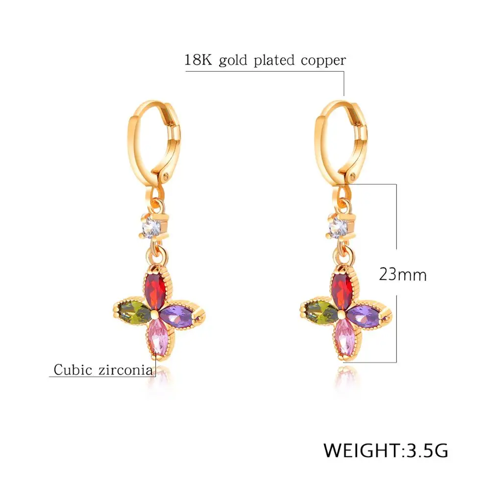 Элегантные серьги с геометрическим цветком и кристаллами золотого цвета