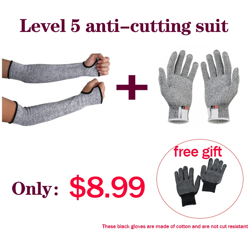 

Комплект защитных перчаток на руку, защита от прокалывания, защита от прокалывания, искусственные спортивные рабочие перчатки для вождения...