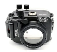 meikon 40m130ft waterproof case for canon eos m3 22mm port 18 55mm port underwater camera housing for eos mark iii mark 3