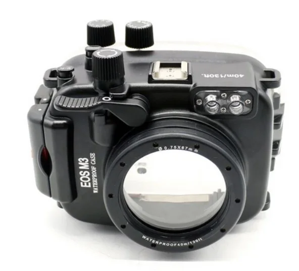 Водонепроницаемый чехол Meikon 40 м/130 футов для подводной камеры Canon EOS M3 (порт 22 мм) 18