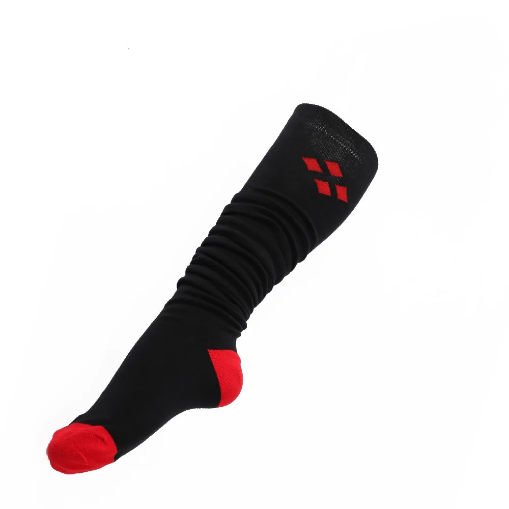 Сексуальные женские чулки со звездным небом цифровые красные черные стразами