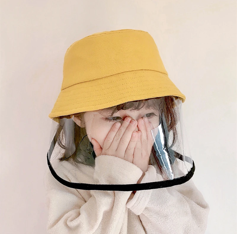 Шляпа для мальчиков и девочек защита лица Панама от брызг водонепроницаемая