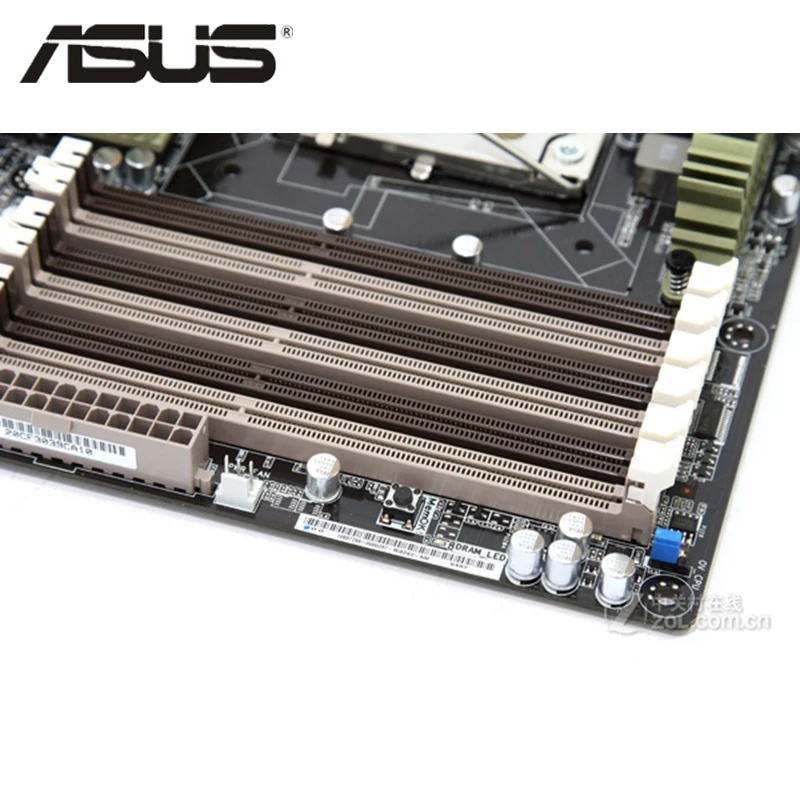 Original ASUS SaberTooth X58 1866Mhz 1600 6 x DDR3 LGA 1366 Motherboard ATX 24GB PCI-E X16 Desktop Computer Mainboard Plate Used