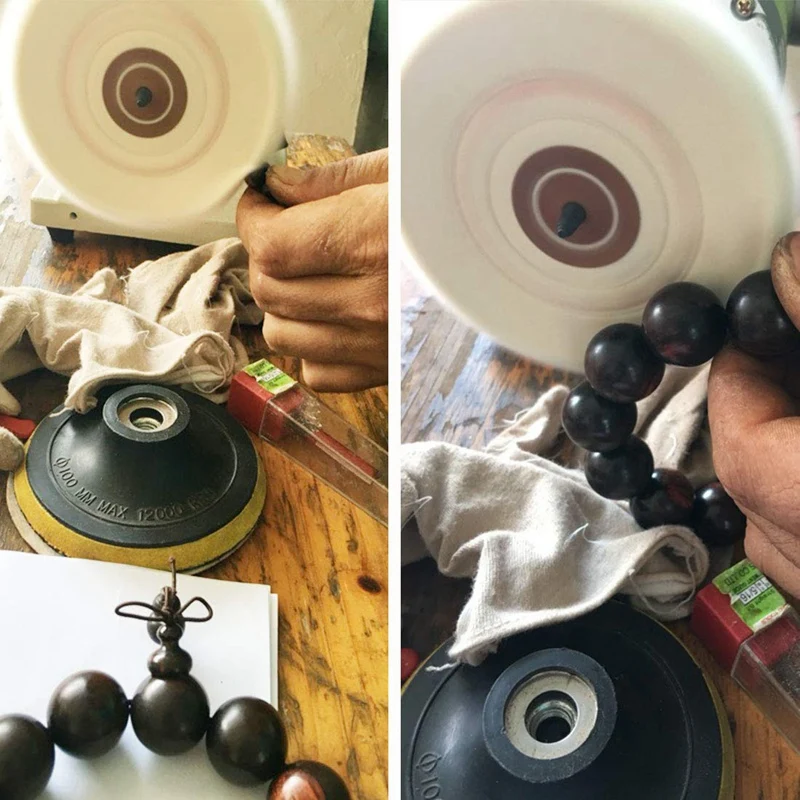 

6 Pcs 6 Inch Buffing Polishing Wheels Including Cotton and Flannel with 1/2 Inch Arbor Wheel for Bench Grindes