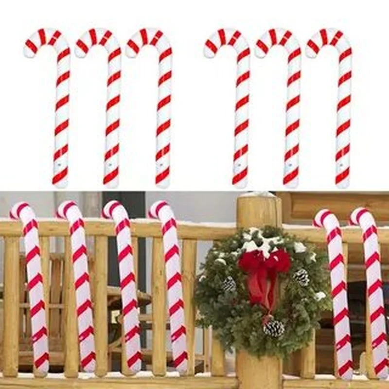 

Рождественское украшение, надувные рождественские трости, рандомные украшения для дома и рождественской елки, домашний уличный декор, Рожд...