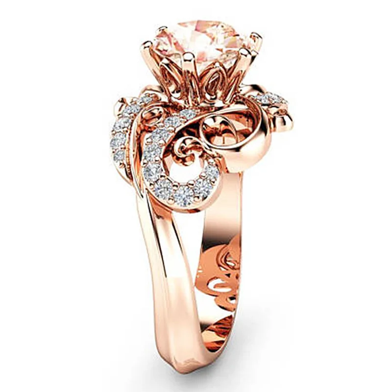 

European And American Retro Sun Flower Ring Personality Exaggerated Jewelry Ladies Exquisite Romantic Luxury Gift