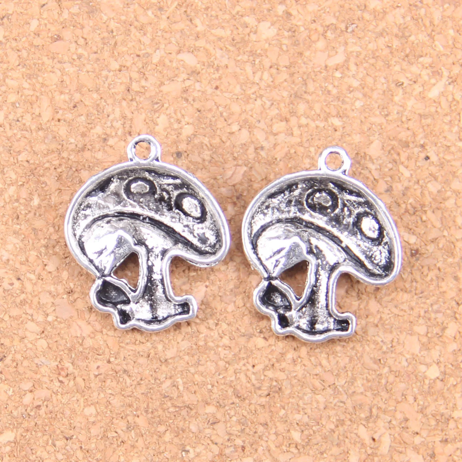 12 шт. Подвески гриб 22х18 мм старинные подвески Винтажные Ювелирные изделия из