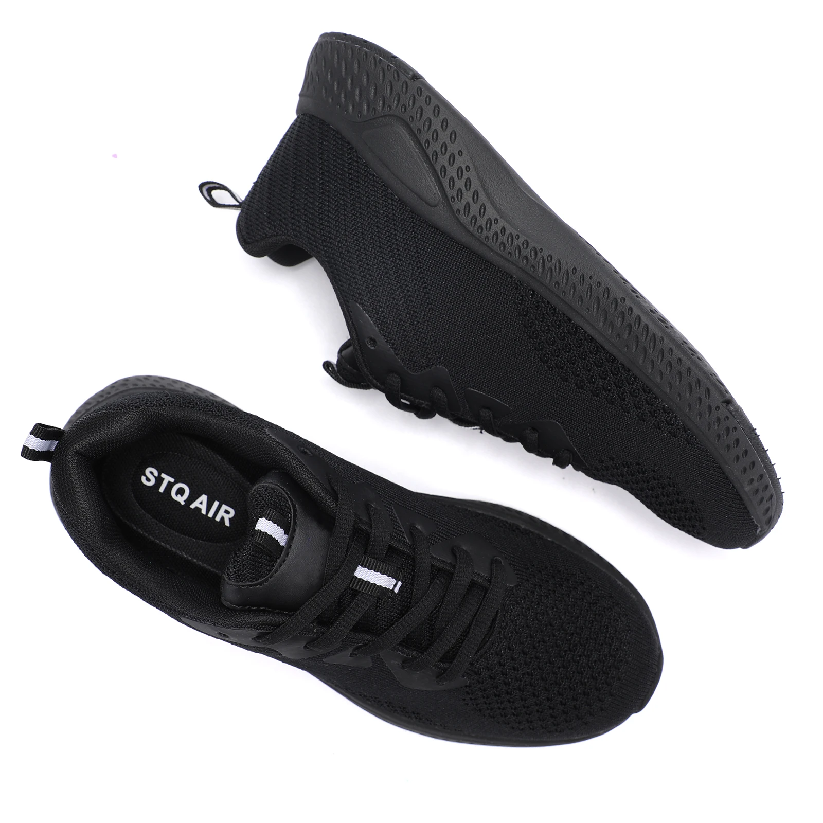 STQ AIR женские тапочки плоские туфли повседневные на шнуровке дышащие сетчатые
