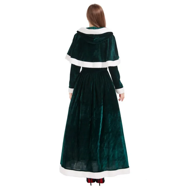 Женское красное платье Рождественский Костюм миссис Клауса Рождественская