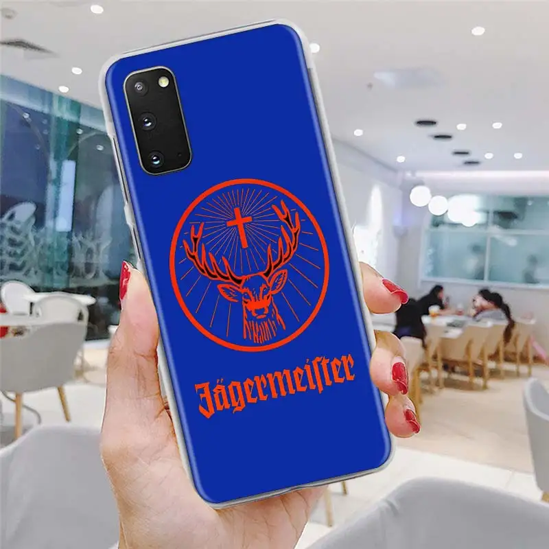 

Jagermeister logo Phone Case for Samsung Galaxy S20 FE S10 Plus S21 Ultra S10e S8 S9 Plus Hard PC Cover Bumper Funda
