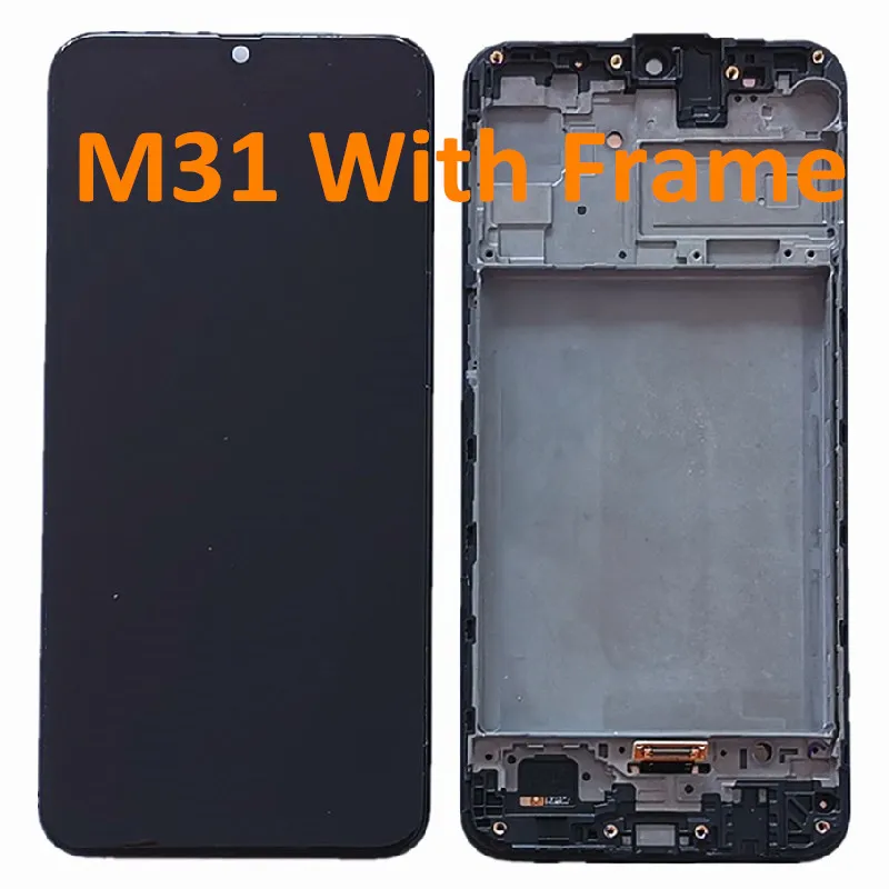 ЖК-дисплей с сенсорным дигитайзером для Samsung Galaxy M31 M21 M30 M30s сменный сенсорный