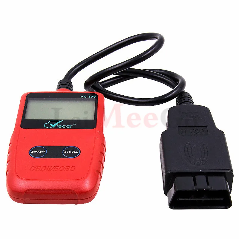 OBD2 сканирующий инструмент Viecar VC309 OBDII/EOBD считыватель кодов работает со всеми