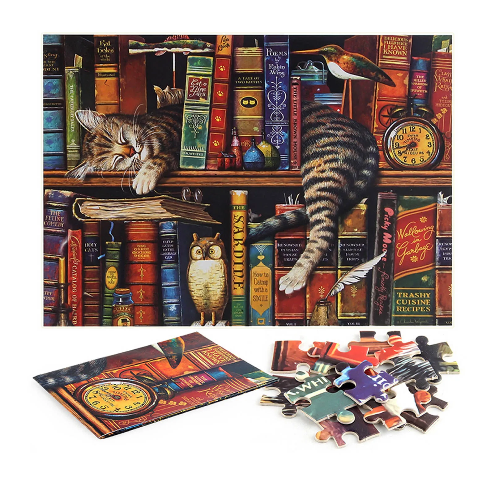 

1000PCS Thicken Puzzle Pet Cat Tally Cat Puzzle Decompression Jigsaw Puzzle Toys For Children Early Education Educational Toys