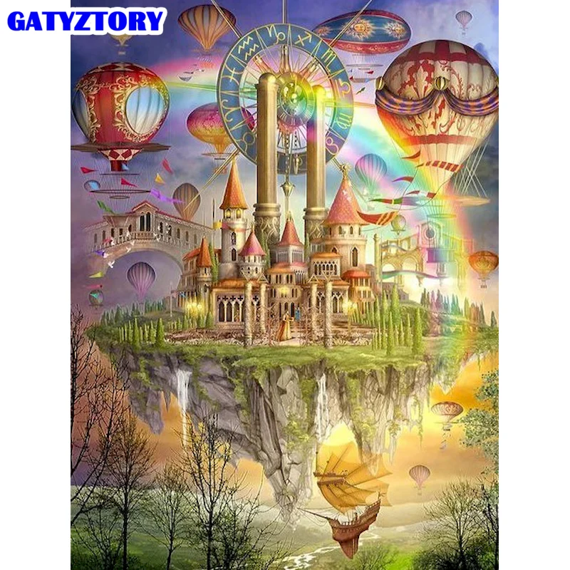 

Paintings By Numbers DIY Picture Landscape Abstract Paint Home Decoration Canvas Painting Coloring For Living Room Artwork Kids