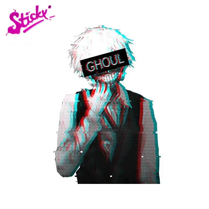 

STICKY Tokyo Ghoul Cartoon Anime Car Stickers Waterproof Decal For Bicycle Motorcycle Accessories Laptop Helmet Trunk Wall