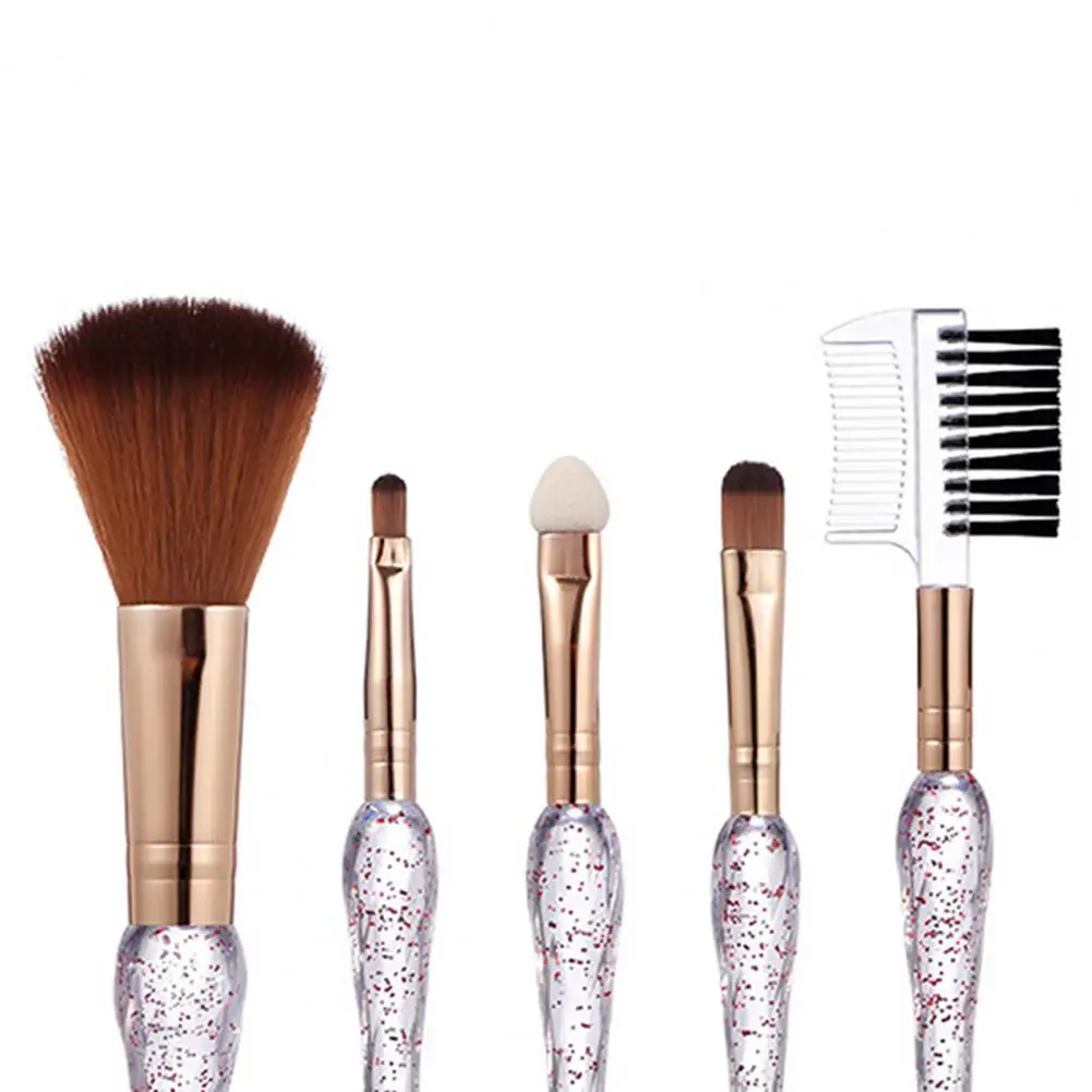 

Makeup Brushes Set 5PCS Eyelash Eyeshadow Foundation Blush Blending Beauty Premium Synthetic Hair Cosmetic Brush Kits