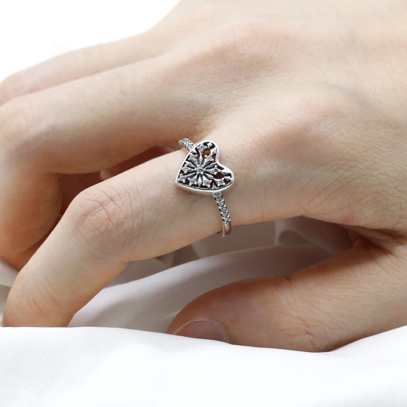 Женское кольцо из стерлингового серебра 925 пробы на палец с кубическим цирконием