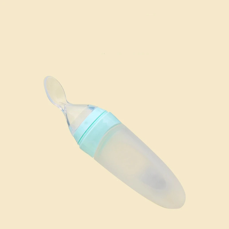 Силиконовая бутылка ложка для кормления ребенка 90 мл|Бутылки| |