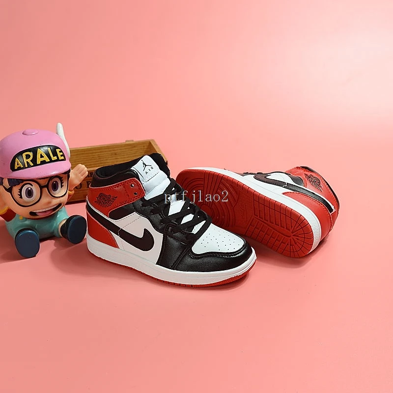

Original Air AJ 1 AJ1 Kids Sneakers Youth Casual Basketball Shoes 26-35