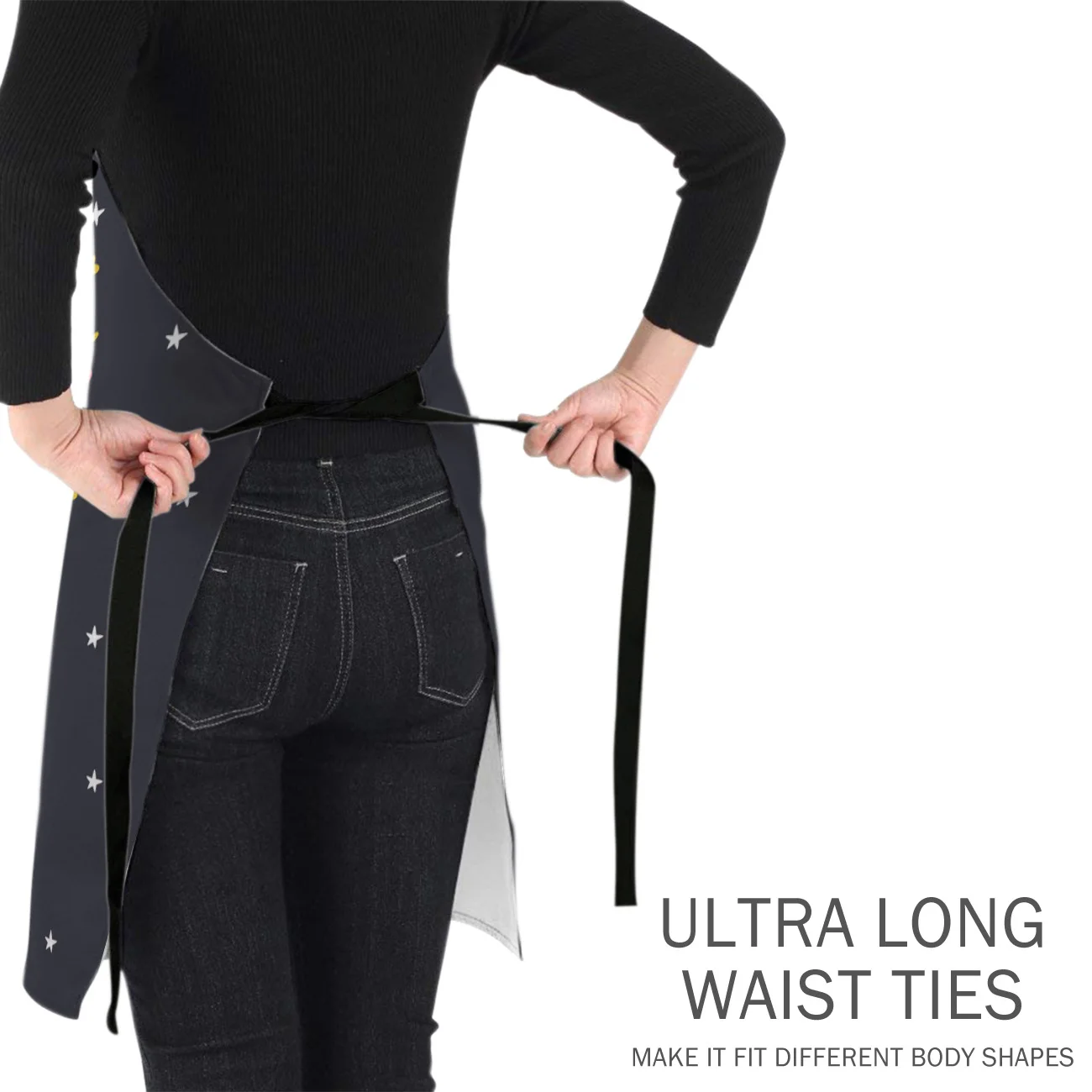 Чистый и единорог фартуки с принтом кухня домашний холст нагрудник для женщин