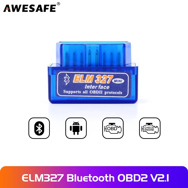 Автомобильный мини-сканер ELM327 Bluetooth OBD 2 OBD2 V2.1 адаптер автомобильный
