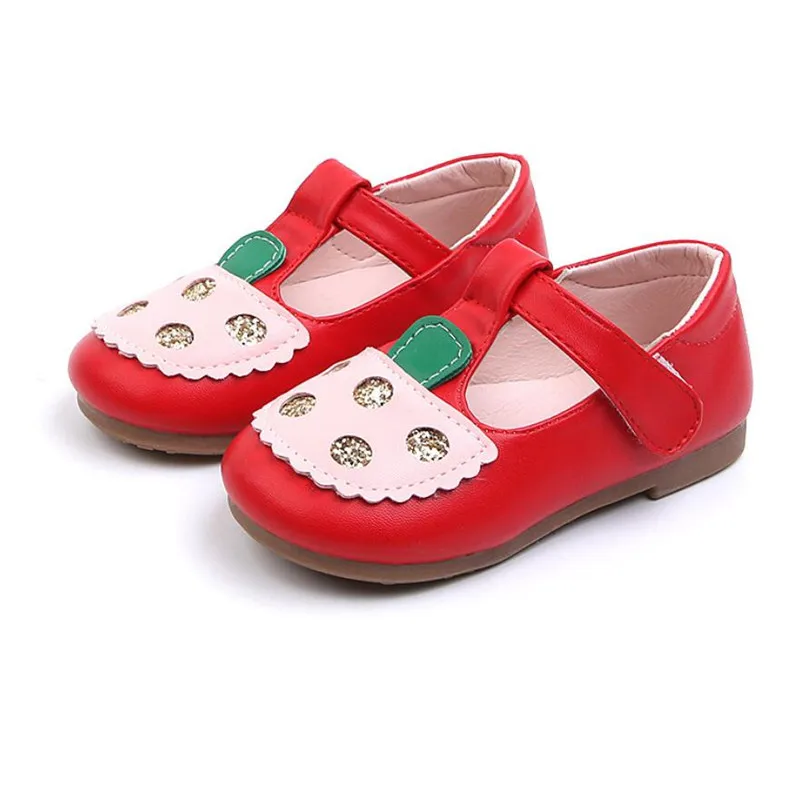 Новинка 2020 года детская кожаная обувь для маленьких девочек с Т-образным