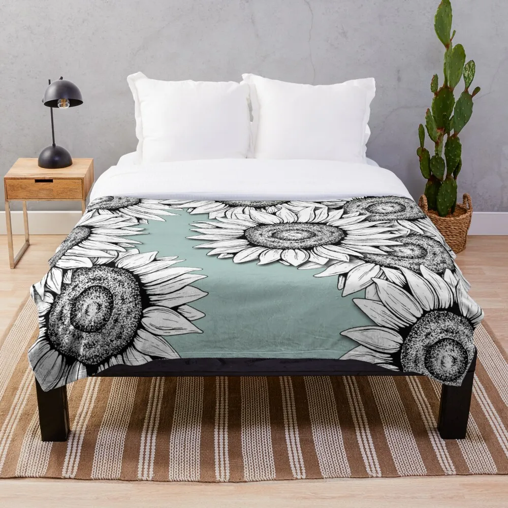 

She Was as Wild as the Flowers Throw Blanket Sublimation Covered Blanket Bedding Flannel for Children and Adult Bedrooms Decor