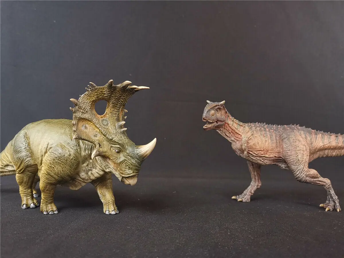 Nanmu Sinoceratops VS Carnotaurus Scene Figure Dinosaur Model Collector Toy Gift | Игрушки и хобби