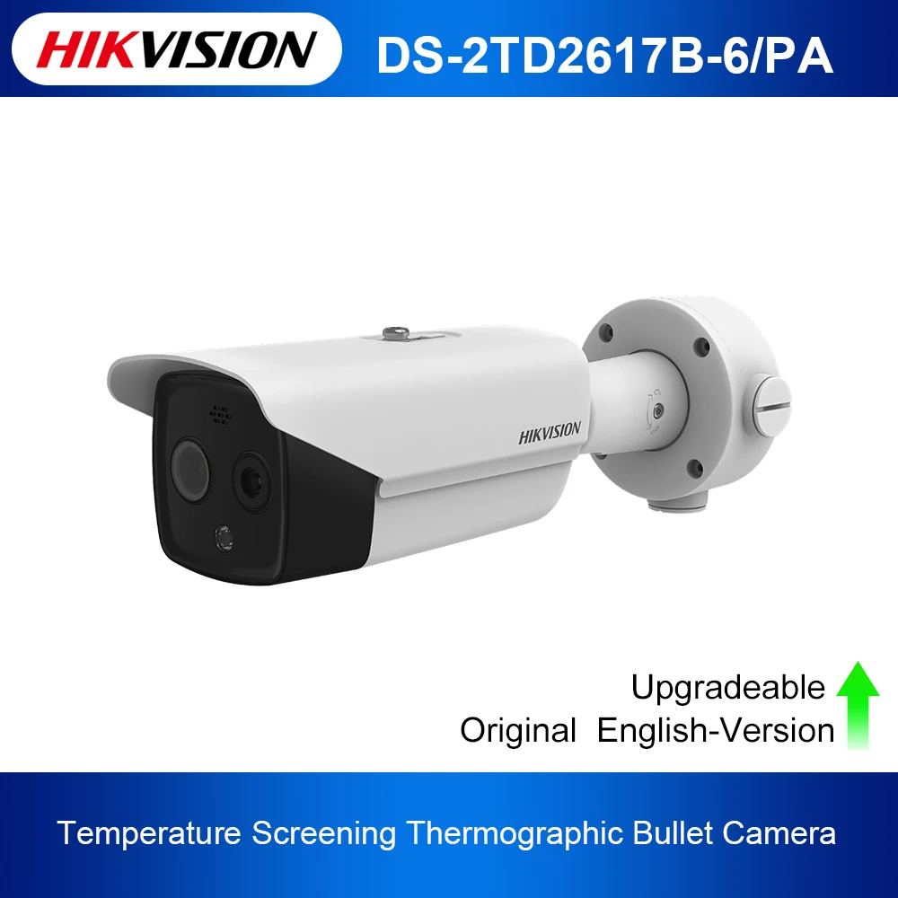 Hikvision тела Температура скрининг термографические пуля Камера DS 2TD2617B 6/PA Поддержка