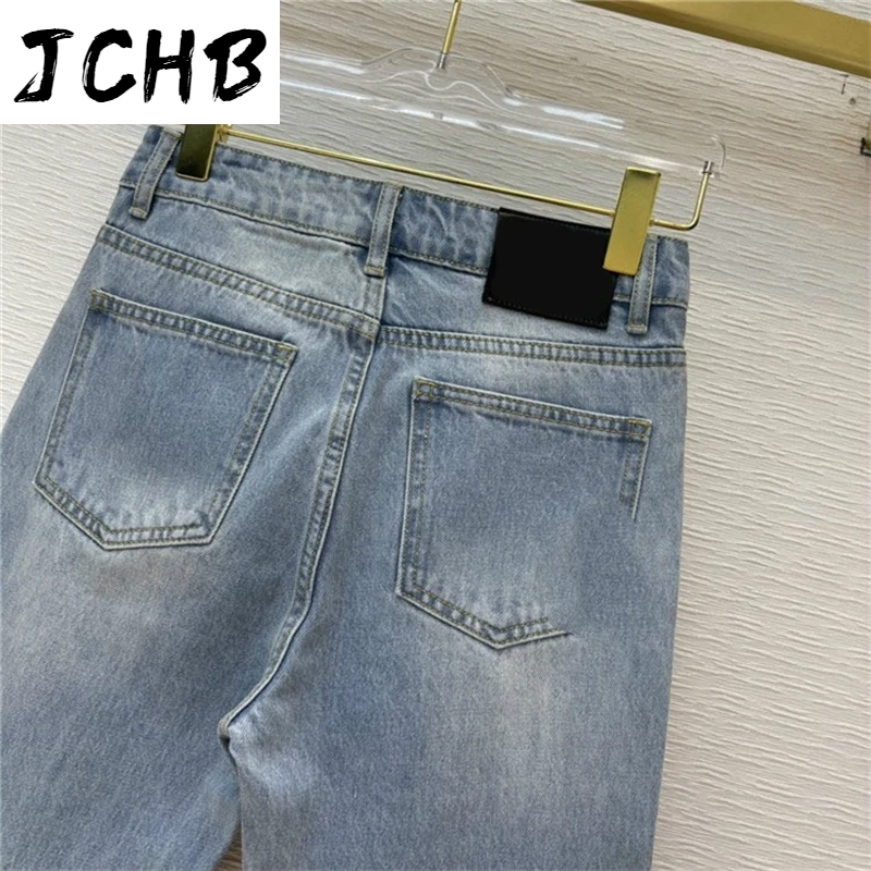 

Cotton Brand Luxury Women 2021 Early Spring New High-Waisted Slim Soft Jeans Casual Zipper Straight Wash Denim Pants