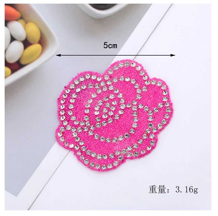 

patches stick flower adornment shoes clothing wholesale diamond buiter hot corresponding support to be customized