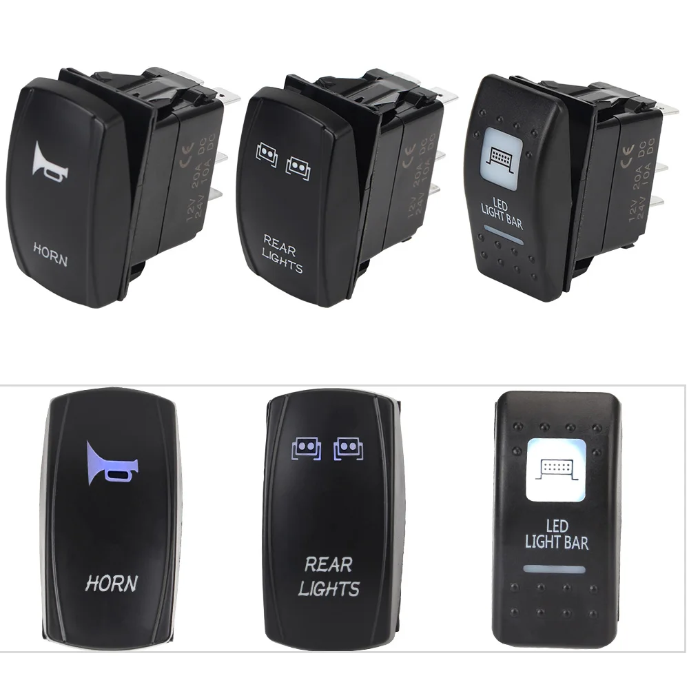 Светодиодная лебедка LEEPEE UTV Для Polaris, светодиодная лебедка с подсветкой, для Can Am Maverick Commander, рокер, переключатель, задний передний свет s