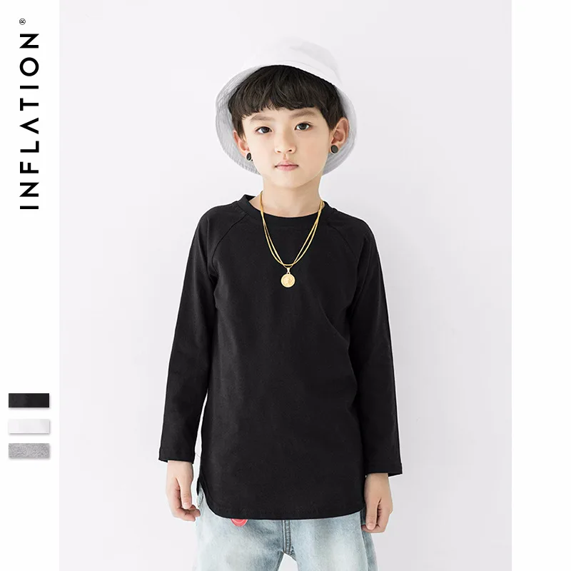 Рекламные футболки с длинными рукавами и принтом логотипа однотонная хлопковая