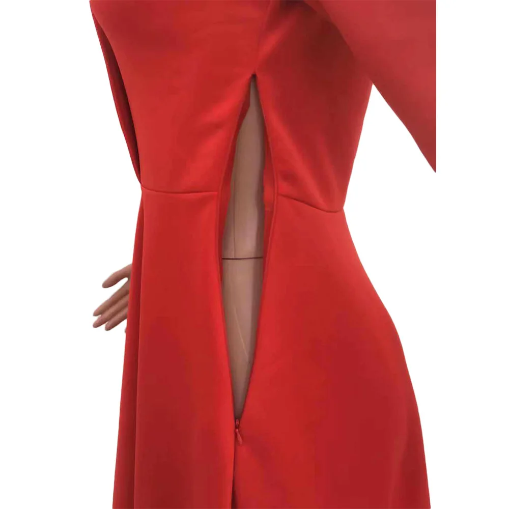 Женское офисное платье в африканском стиле элегантное сексуальное черное с v