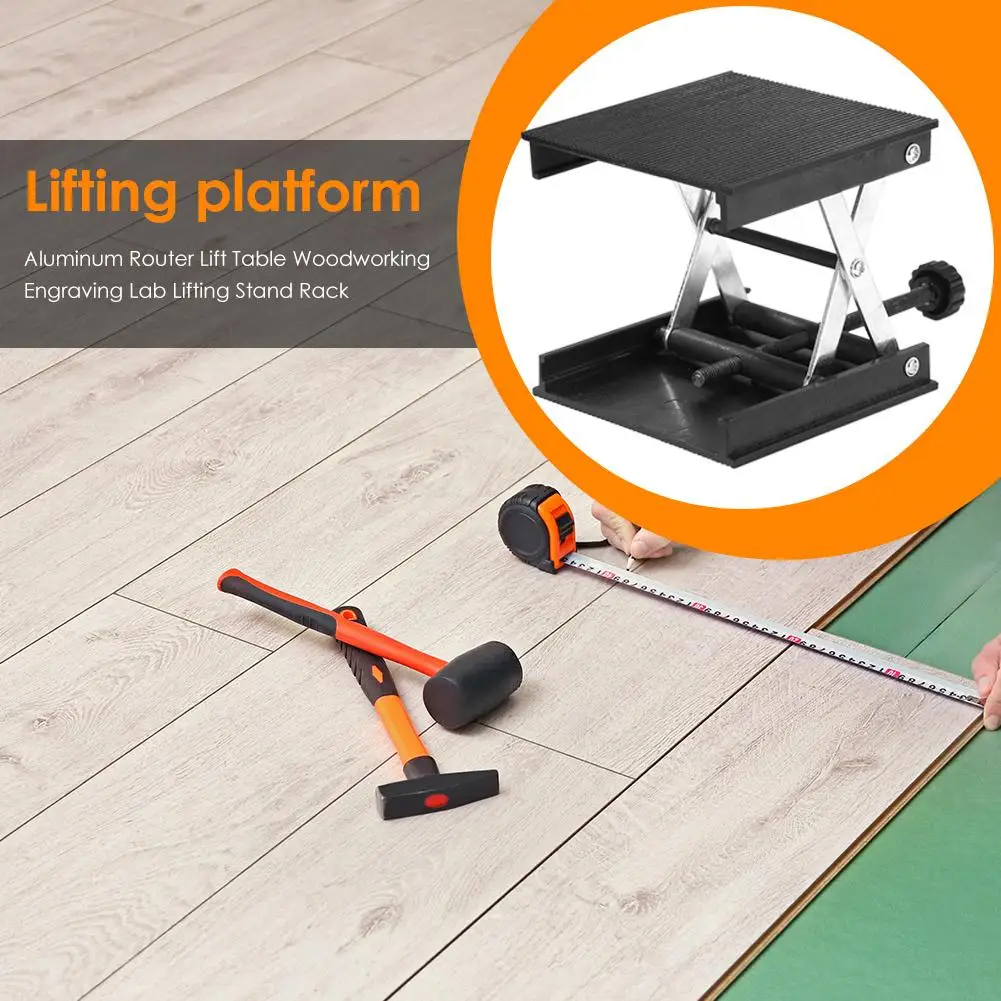 Aluminum Router Lift Table Woodworking Engraving Lab Lifting Stand Rack | Инструменты