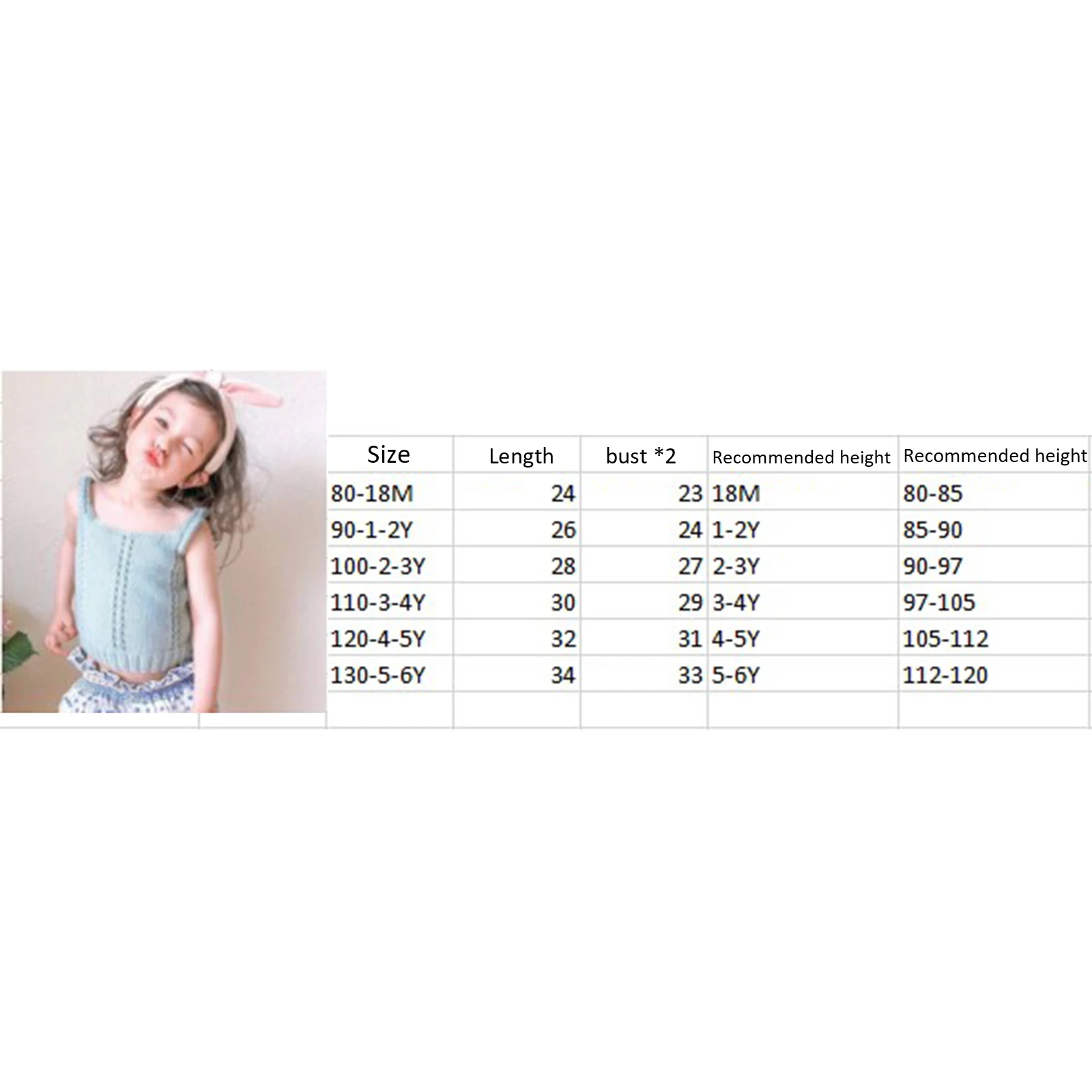 

Summer Kids Tank Tops Solid Color Knitted Wide Shoulder Strap Sleeveless Vest for Girls Blue Green New