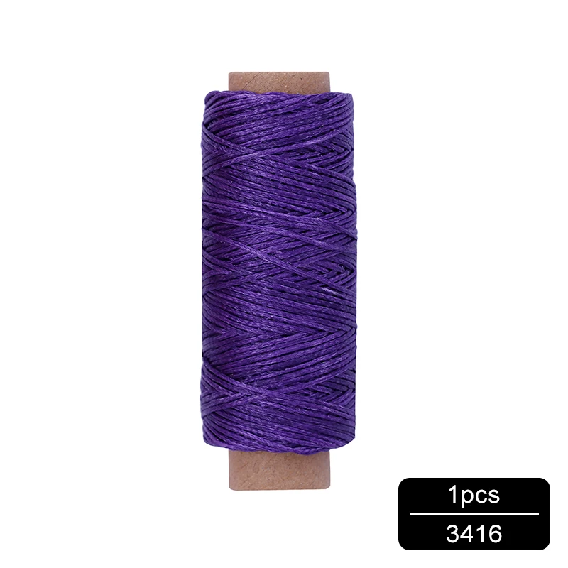 NO.3416 MIUSIE 1 шт. 50 м 150D 1 мм кожаный вощеный шнур для DIY инструмент для рукоделия ручная строчка плоская Вощеная швейная линия - Цвет: NO.3416