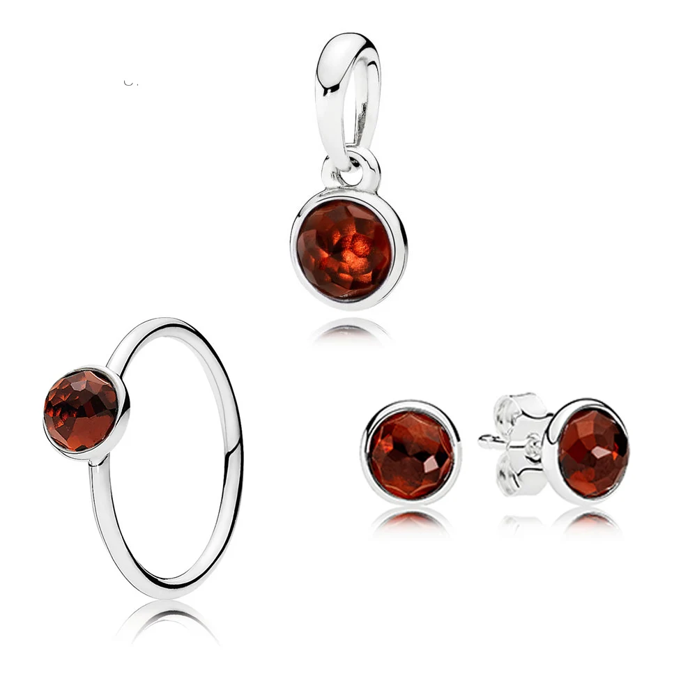 

Женские серьги из серебра 100% пробы, с гранатом