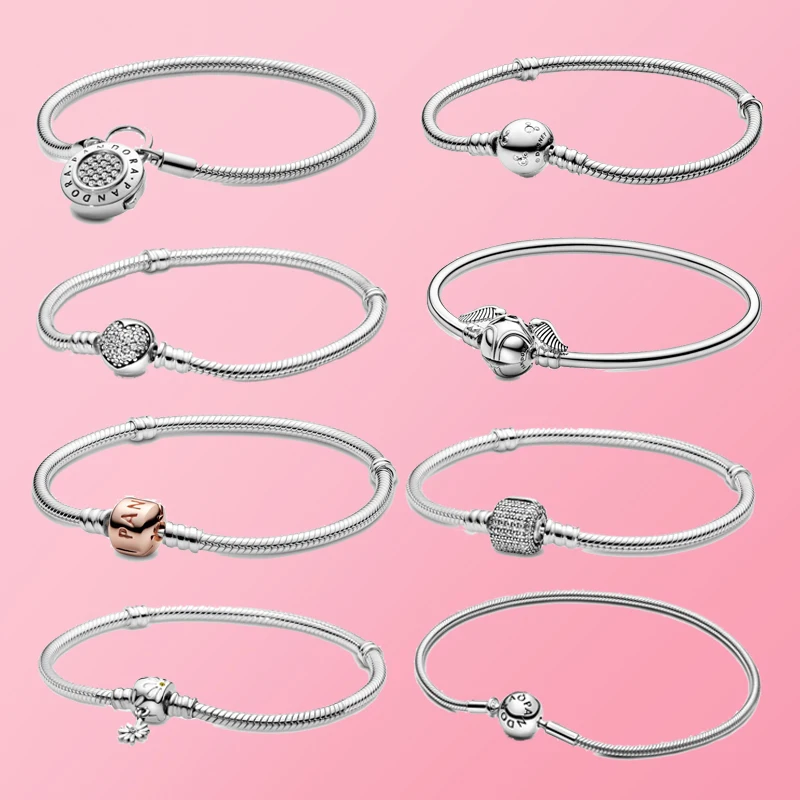 

Женский браслет из серебра 100% пробы, с бусинами