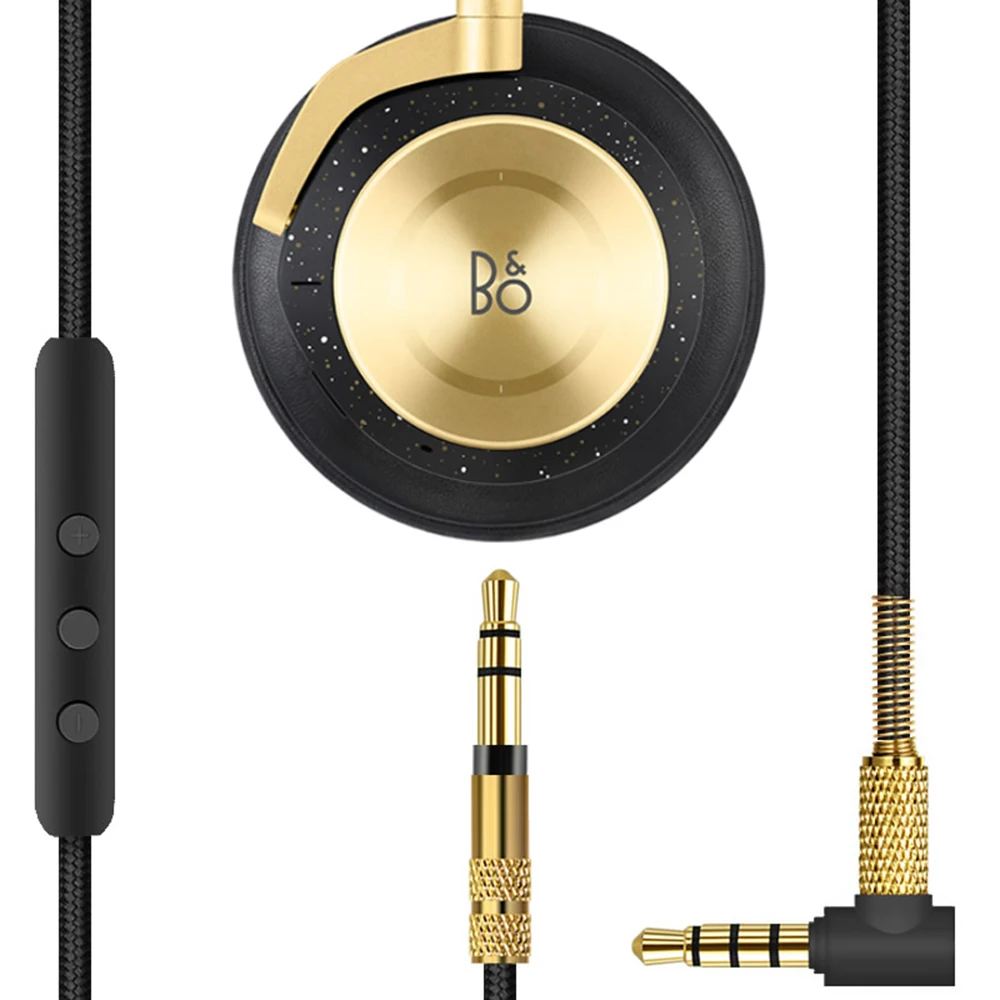 Сменный позолоченный аудиокабель провод для B & O BeoPlay H4 H6 H7 H8 H8i H9 H9i наушники AUX 3 5 мм