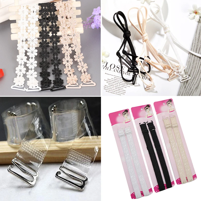 

Sexy Bra Straps Belt Women's Intimates Adjustable Shoulder Straps Cross Invisible Transparent Silicone Lingerie Bra Accessories