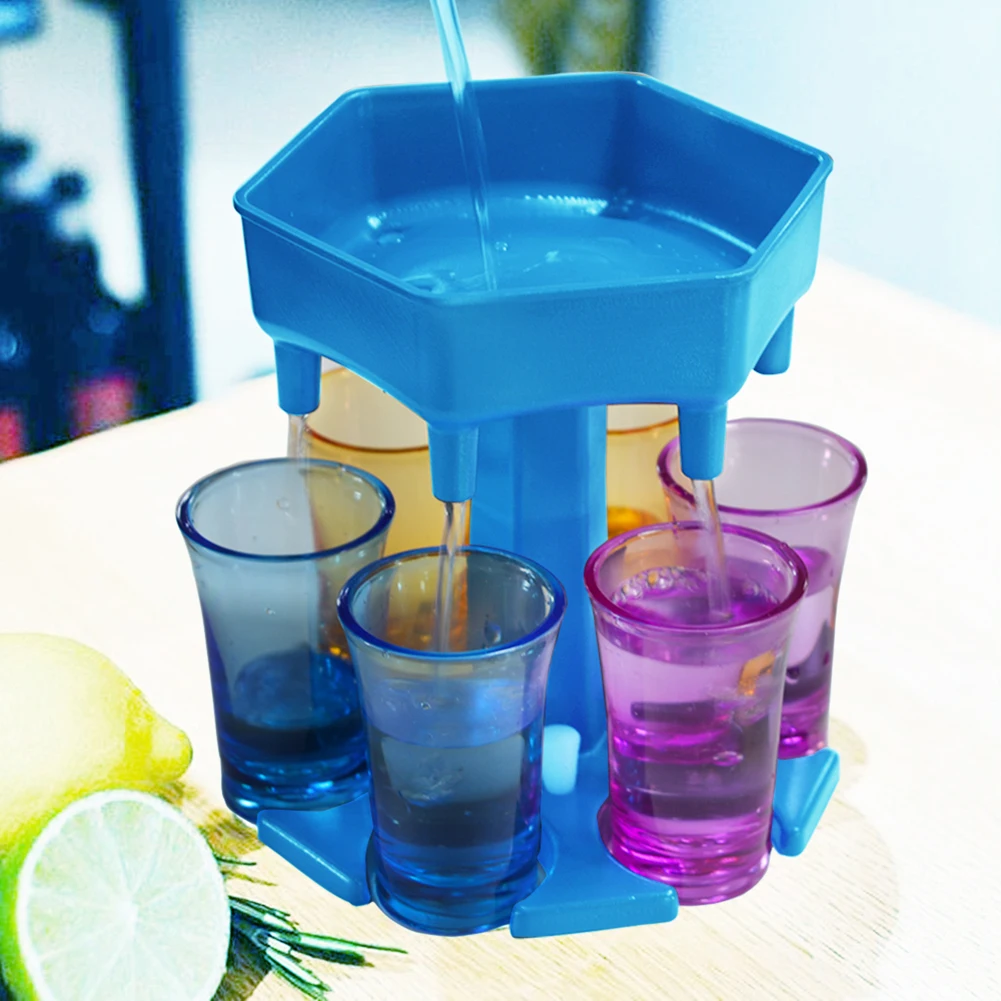 6 Shot Glass Dispenser and Holder For Filling Liquids Shots Multiple SP99 | Дом и сад